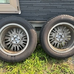 トヨタ　ヴェルファイア30系後期純正17インチタイヤホイールセットの画像