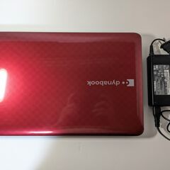 中古パソコンwindows11東芝corei5赤の画像