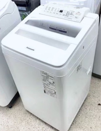(送料無料) 2021年 極美品 7kg 洗濯機 布団が洗える大容量 Panasonic エコナビ ⑤