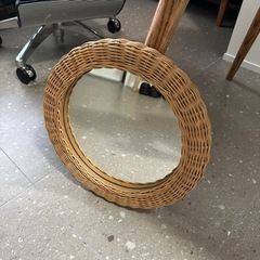 お値下げしました！【美品】KEYUCA ラタン壁掛けミラー