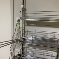 突っ張り　水切りラック　の画像