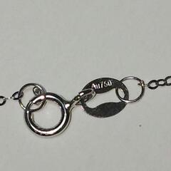 ⭕美品  K18WG ネックレス アミュレット マルチカラー 0.2カラットの画像