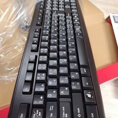 未使用品　USB接続　スタンダードフルキーボード TK-FCM007シリーズ  TK-FCM007BKの画像