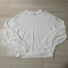 【新品】ぽわん袖/オーバーサイズ薄手トレーナー/F