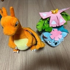 【終了】ポケモンぬいぐるみ【リザードンとフシギバナ】  
