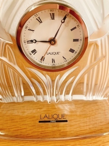 ラリック　置き時計　LALIQUE アイリス