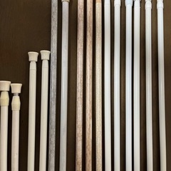 突っ張り棒②55-90センチ2本の画像