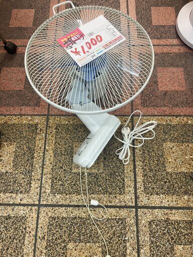 ☆美品￥1,000！National　30㎝壁掛扇風機　家電　F-GA301型　【BG126】