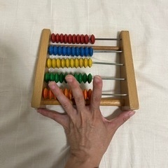 赤ちゃん用そろばん　50玉の画像