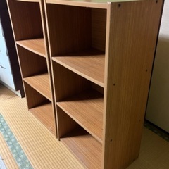 差し上げます！7月末に処分予定★2個セット★3段のカラーボックスの画像