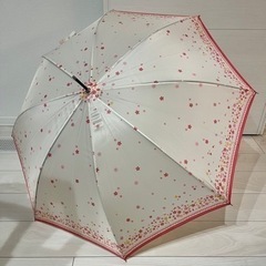 【新品未使用】 雨傘 花柄 ピンク