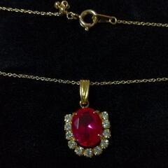 豪華‼️ホースシュー&ルビーネックレスの画像