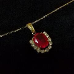 豪華‼️ホースシュー&ルビーネックレスの画像