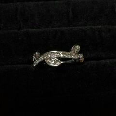 リーフデザインジルコニアリング S925刻印ありの画像