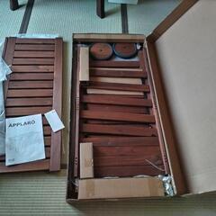 APPLARO　屋外用収納ベンチ　（未組立）の画像