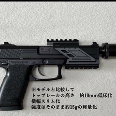 東京マルイ Mk23 SOCOM対応　20mmマウントレール／ドットサイト付き！の画像