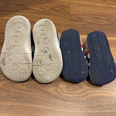 NIKEとasicsのベビーシューズ　13cmの画像