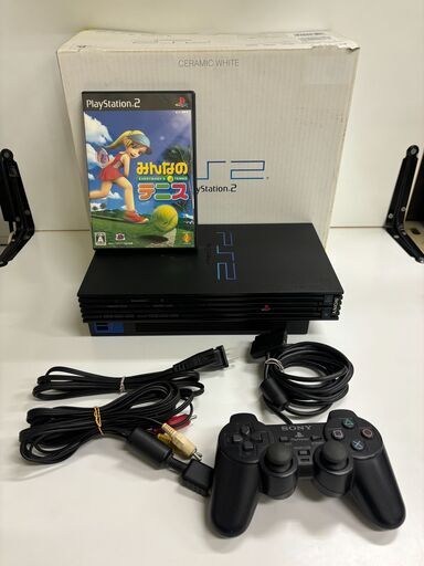 【ジャンク品】プレステ２　SCPH-50000　ブラック　メモリーカード・ソフト付き