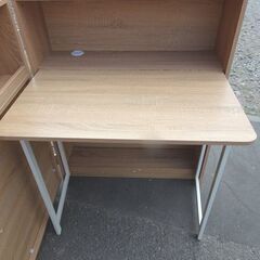 木製■収納デスク キャスター付き 家具 折り畳みデスク 壁面 書斎 テレワーク の画像