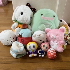 譲渡済み★無料★すみっコぐらし リラックマなどのぬいぐるみ