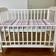 ベビーベッド【町田市再生家具】　241010の画像