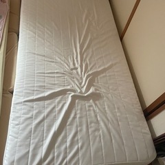 無印　足付きマットレスベッド