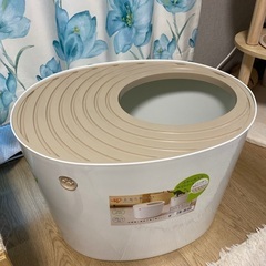 上から猫トイレの画像