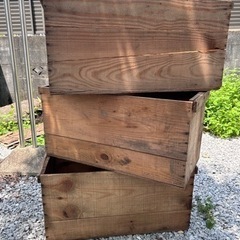 （終了）りんご箱　3つセット