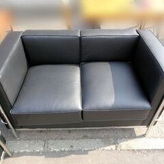 デザインナーズチェア■2P×1ｐ ブラック ル・コルビュジェ ソファセットの画像