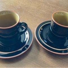 シックなカップ&ソーサー　ペア