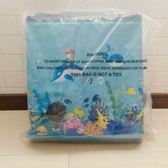 繰り返し使える水風船8個付き！折りたたみ式プール 空気入れ不要 直径120cm 簡単 滑り止め キッズ ペットの画像