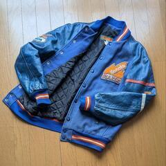 EXPORT LEATHER Kanata BLAZERS スタジャン青の画像