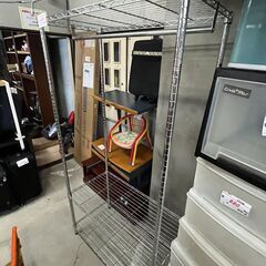 リサイクルショップどりーむ天保山店　No13597　メタルラック　ハンガーラック　大きめサイズ　の画像