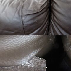 北海道 千歳市/恵庭市 近郊配送 ニトリ 2Pソファ レザー 2S SOFA LINDA 店頭でのお受渡し大歓迎の画像