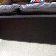 北海道 千歳市/恵庭市 近郊配送 ニトリ 2Pソファ レザー 2S SOFA LINDA 店頭でのお受渡し大歓迎の画像