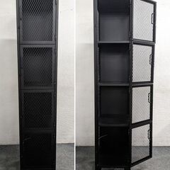 ジャーナルスタンダードファニチャー メッシュロッカー 1列4段