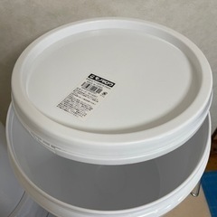 プラスチック ペール缶 蓋付 18L 新品未使用 10個セットの画像