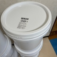 プラスチック ペール缶 蓋付 18L 新品未使用 10個セットの画像