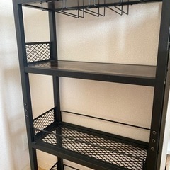 ⭐️値下げしました⭐️バーカウンター　酒棚　収納　ワゴン　らっく　の画像