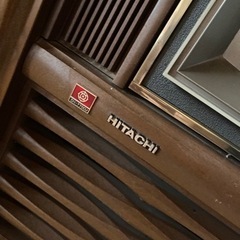 HITACHI カラーテレビ 昭和レトロ の画像