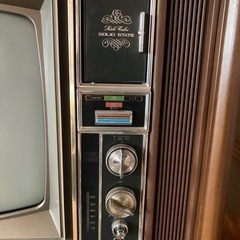 HITACHI カラーテレビ 昭和レトロ の画像
