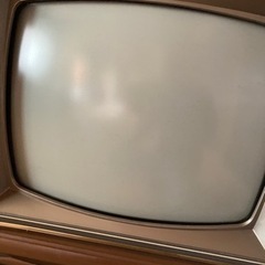 HITACHI カラーテレビ 昭和レトロ の画像