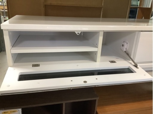 【リサイクルサービス八光】幅150.9cm　株式会社スマートアイ　エナメルホワイトテレビボード　