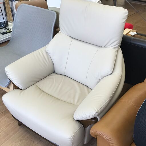 ★ジモティ割あり★ ニトリ 一人掛けソファ　 H94×W83×D77 クリーニング済み KJ5658