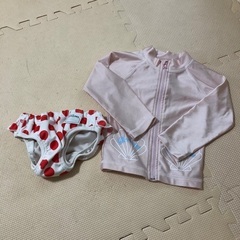 ラッシュガードと水遊びパンツのセット