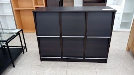 ★ジモティ割あり★  ディスプレイラック ブラウン H90×D37×W115 クリーニング済み TJ7442