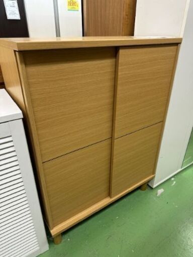 【ドリーム川西店御来店限定】 ニトリ 組立式シューズボックス NA H1065×W800×D395 クリーニング済み 【2001244