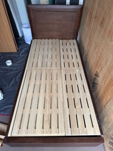 シングルベッド　引き出し収納