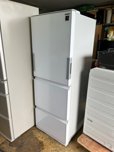 人気のどっちもドア!! SHARP 3ドア 350L 2017年 SJ-GW-35C-W 家電 キッチン家電 冷蔵庫