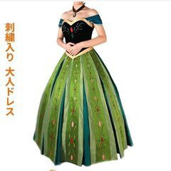 【アナ雪】エルサドレス美品。刺繡が丁寧。一式全部そろってます。